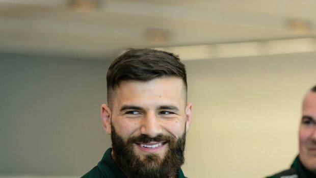 Proud Aussie: Josh Mansour has mixed emotions about playing against Lebanon. Photo: Sitthixay Ditthavong