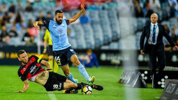 Late challenge: Sydney FC captain Alex Brosque questions the merit of going back over every decision made by the referee. Photo: Brendan Esposito