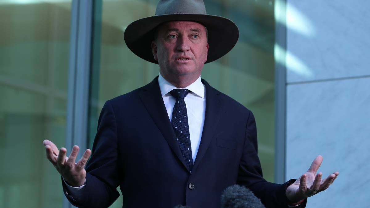 Barnaby Joyce has made a thinly veiled threat at legal action. 