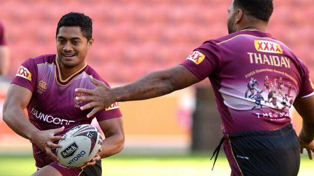 Pressure: Maroons five-eighth Anthony Milford must stay focused in game one. Photo: Getty Images
