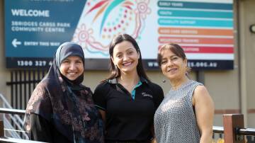 3Bridge Community's Ibtisam Hammoud, Monica Azenha and Amal Madani ahead of a free forum that aims to support people with dementia, their families and aged care providers. Picture by Chris Lane