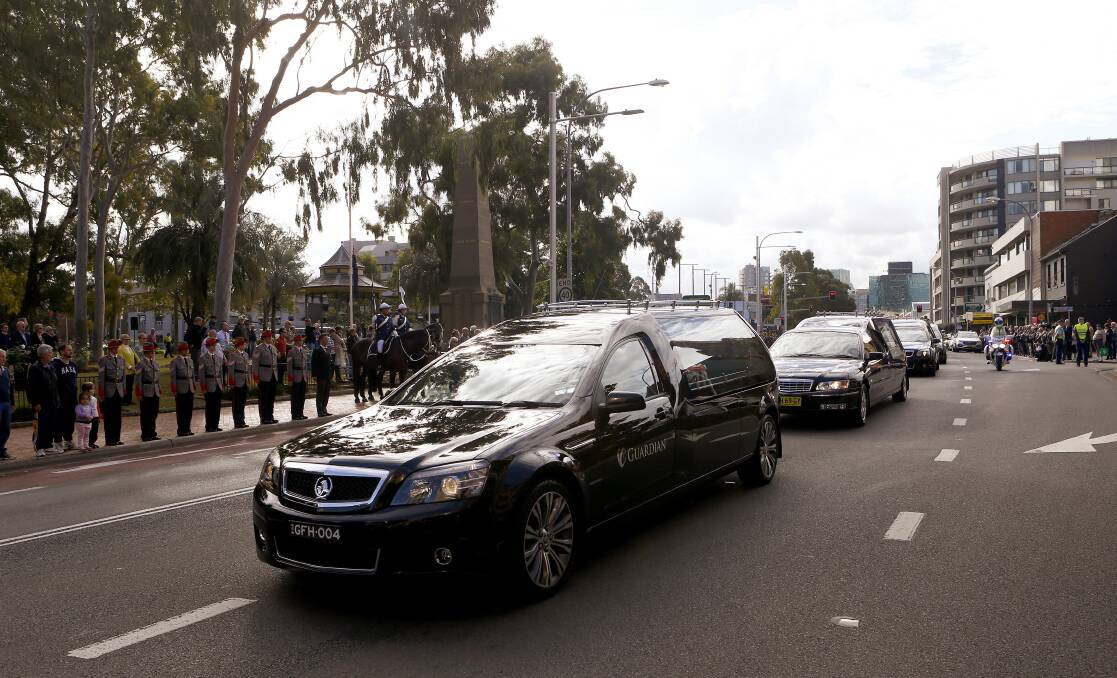 Just wait: Getting impatient and trying to cut through a funeral procession isn't just disrespectful - it's also illegal. Picture: Daniel Munoz