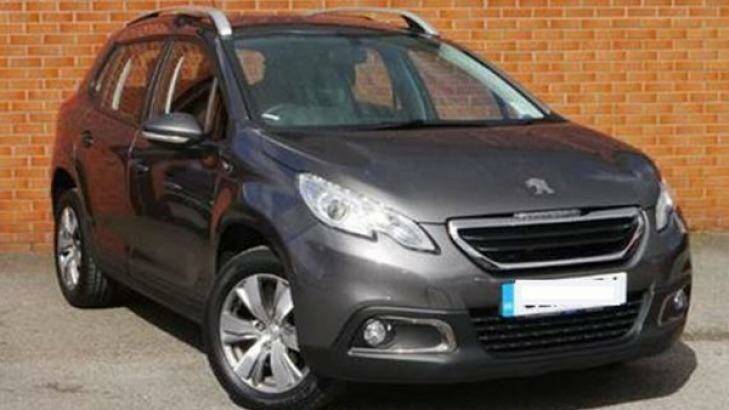 A Peugeot wagon similar to the car Mark and Jacoba Tromp were last seen driving. Photo: 7 News