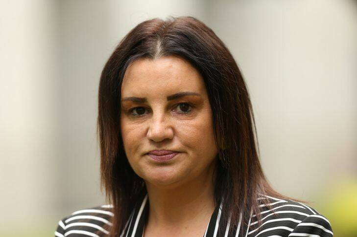 Senator Jacqui Lambie at Parliament House in Canberra on Thursday 24 November 2016 Photo: Andrew Meares 