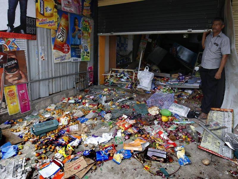 Muslim businesses have been attacked and looted at in Kandy, Sri Lanka.