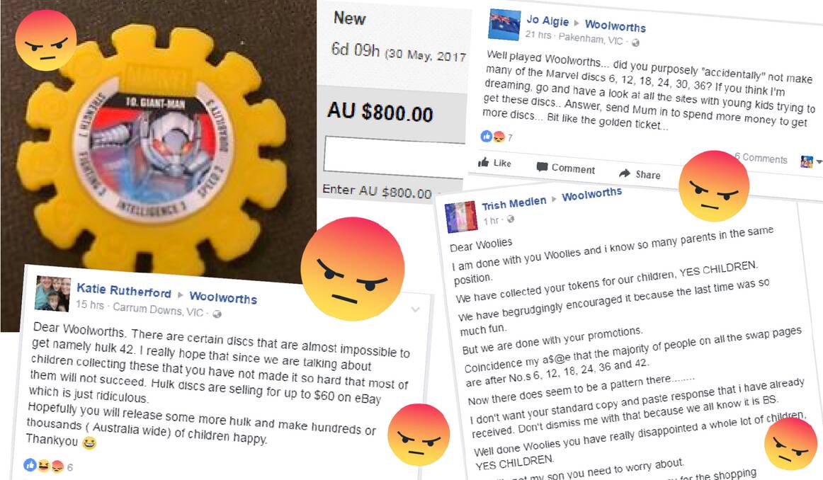 Woolworths’ Marvel Super Discs are making parents Hulk-angry