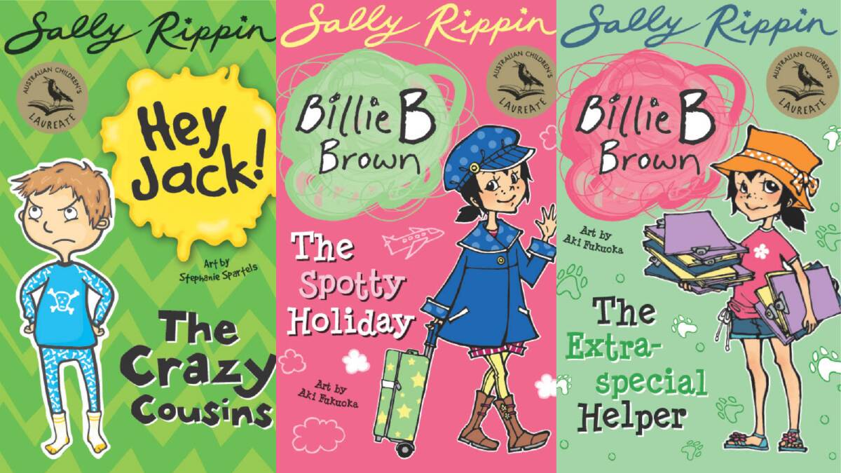 Sally Rippin books Hey Jack! and Billie B Brown covers with art by Stephanie Spartels and Aki Fukuoka. Picture Hardie Grant