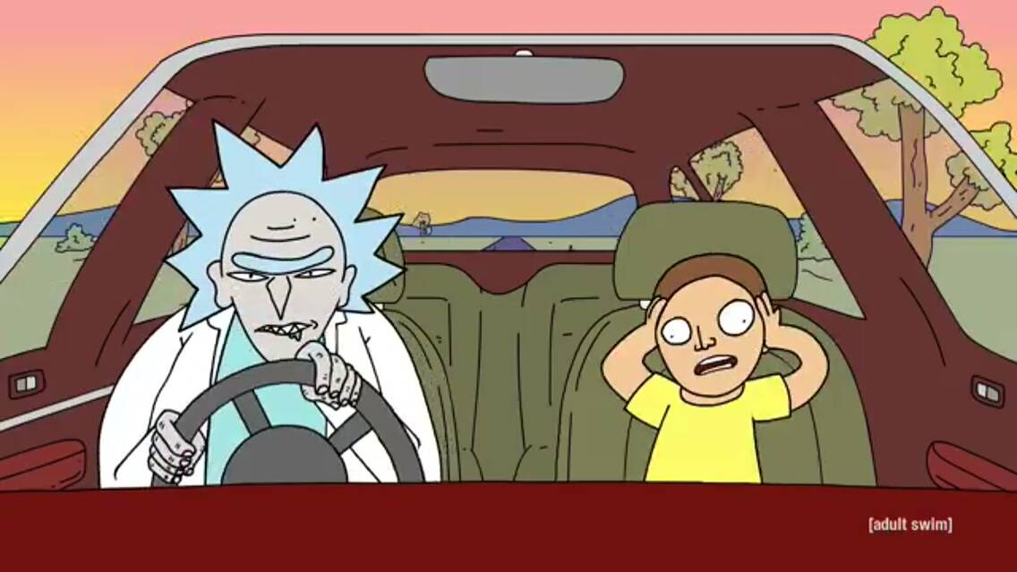 Aussie depictions of Rick and Morty begin their adventure to Bendigo in Bushworld Adventures, which aired on Adult Swim.