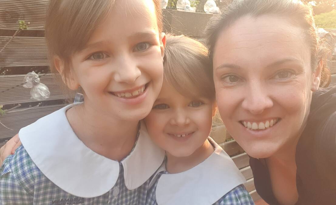 END OF AN ERA: All smiles on the first day of school, but Christy Kidner and her family have noticed the absence of some important milestones for her younger daughter.