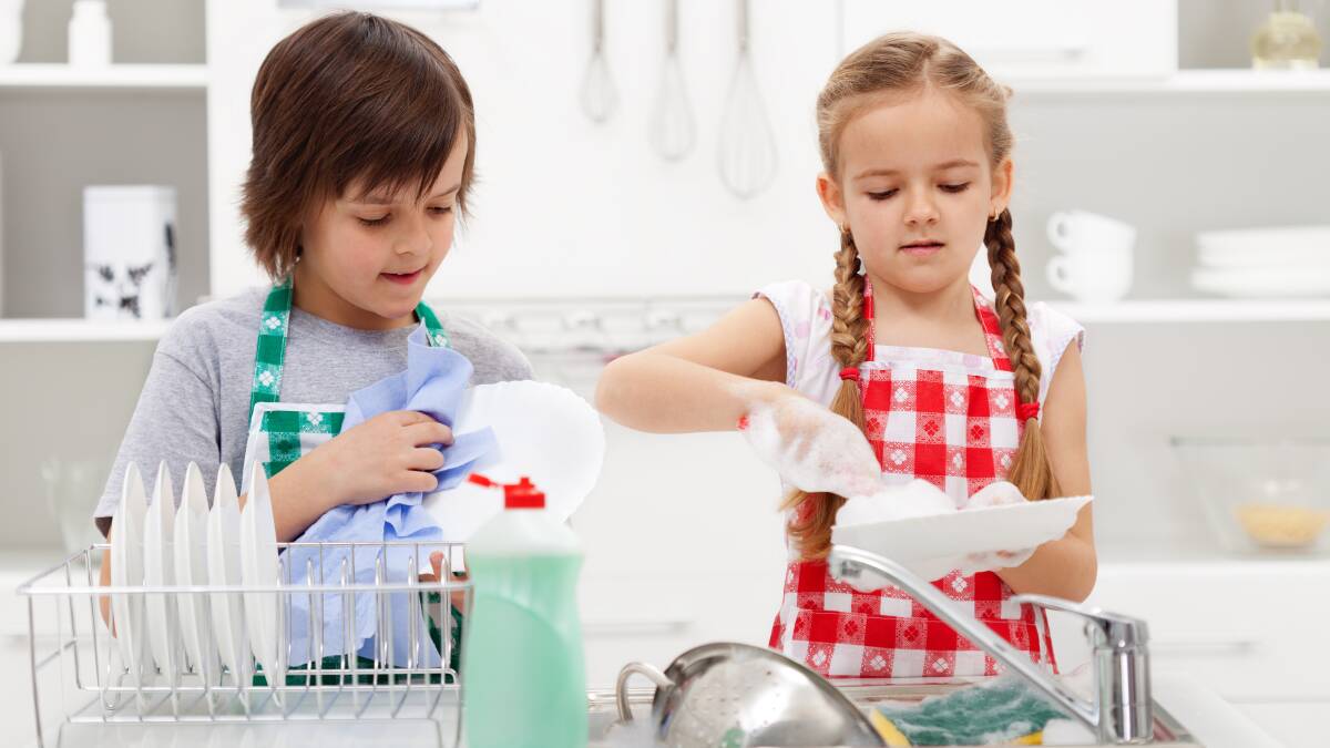 Cleaning up: The chore game can be fun for the whole family. Photo: Shutterstock