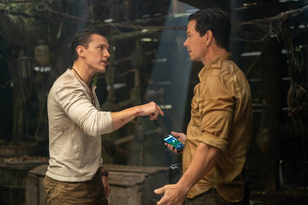 Game heroes: Tom Holland and Mark Wahlberg star as Nathan Drake and Victor 'Sully' Sullivan in the big screen adaptation of PlayStation game Uncharted. Pictures: Sony