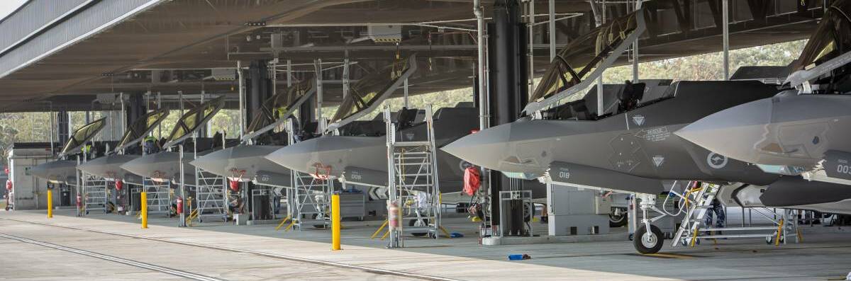 Seven new F-35 Lightning II aircraft arrive at Williamtown
