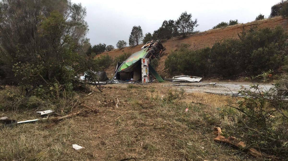 IMPROVING SAFETY: The after math of a fatal crash on the Hume Highway earlier in October. Photo: file. 
