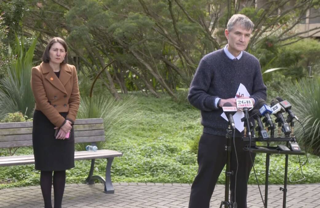 'Hold the line': NSW Health's Dr Jeremy McAnulty and Premier Gladys Berejiklian say the state is "on a knife's edge" as new cases continue to be found.