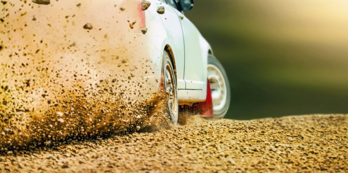 Rally driving takes one look at understeer and then sprays gravel in its face. Photo: Shutterstock.