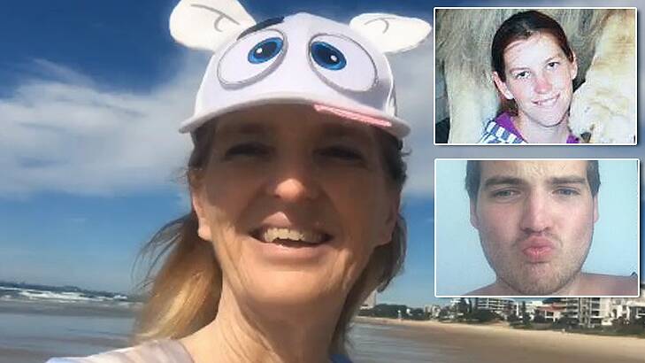 CHARGED: Maree Mavis Crabtree was 'run out of town' when she lived in McCullys Gap, near Muswellbrook, neighbours say. Ms Crabtree has been charged over what detectives allege were 'financially motivated' murders of her two adult children, daughter Erin and son Jonathan (inset). 