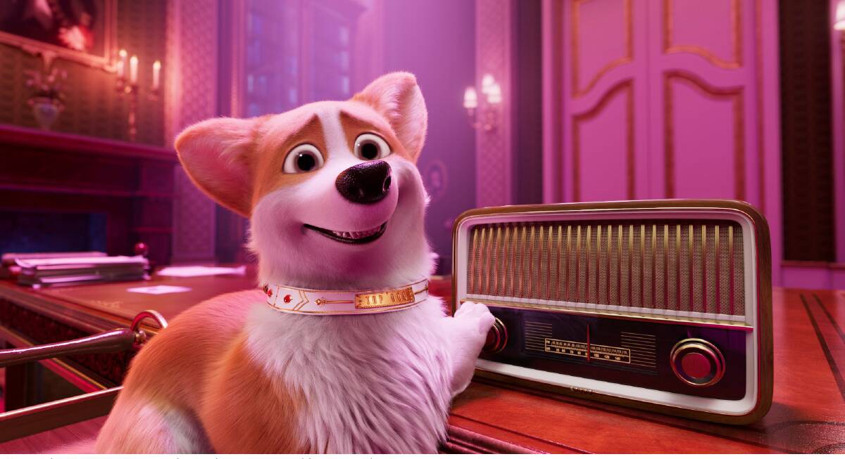 Rex, voiced by Jack Whitehall, in The Queen's Corgi. Picture: Roadshow