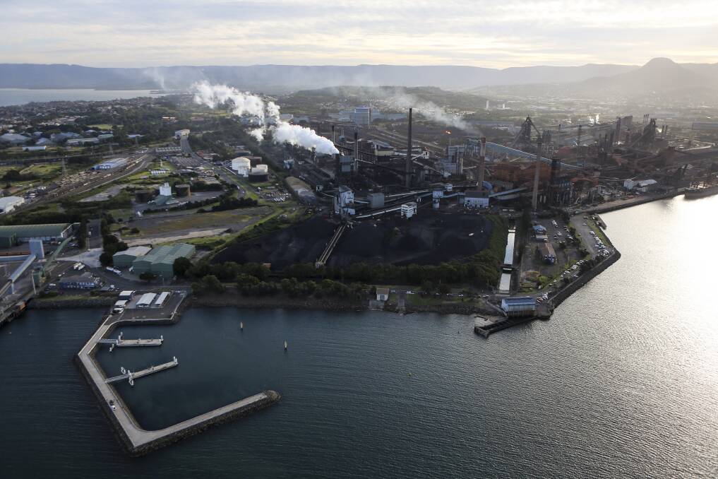 BlueScope - owner of the Port Kembla steelworks - is expecting to take a massive hit to its bottom line due to Coronavirus. Picture: Anna Warr