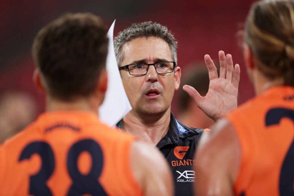 BE PATIENT: GWS Giants coach Leon Cameron says recruiters will find talent - even if football games are limited in 2020. Picture: Getty Images