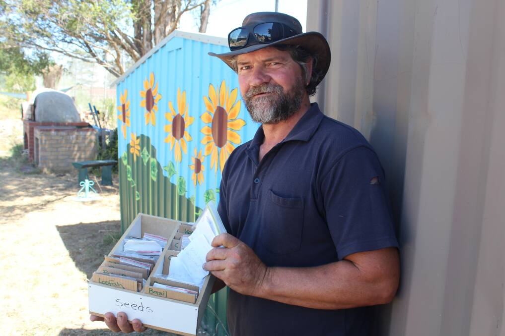 A HEALTHY CROP: Ballarat Seed Bank organiser Noel Schutz is working to develop a community seed bank, where gardeners can take seed they need and deposit what they have for community use. Pictures: Rochelle Kirkham 