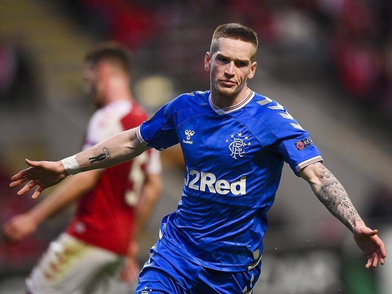 Ryan Kent scored the goal which sent Rangers through to the Europa League round of 16.