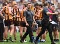 Hawthorn coach Sam Mitchell hopes a tough week on the training track will reap rewards. (James Ross/AAP PHOTOS)