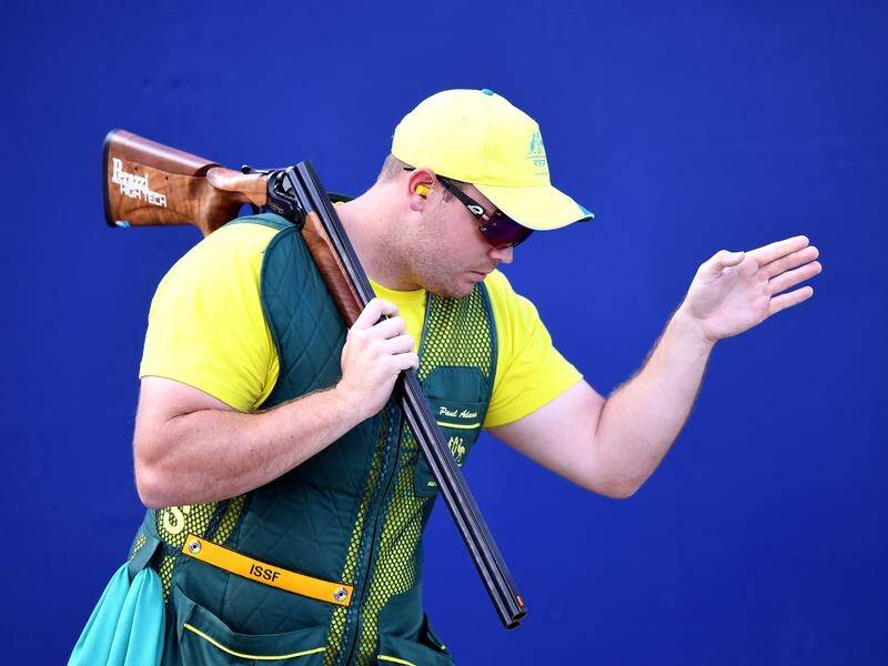 Paul Adams took out the skeet final of the Commonwealth Championships.