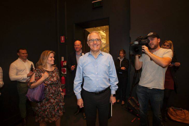 SMH News Malcolm Turnbull Prime Minister of Australia arrives with daughter Daisy at the NSW Liberals and and Nationals for YES at The Australian Museum in Sydney on Sunday the 10th of September 2017 New SMH Picture by FIONA MORRIS