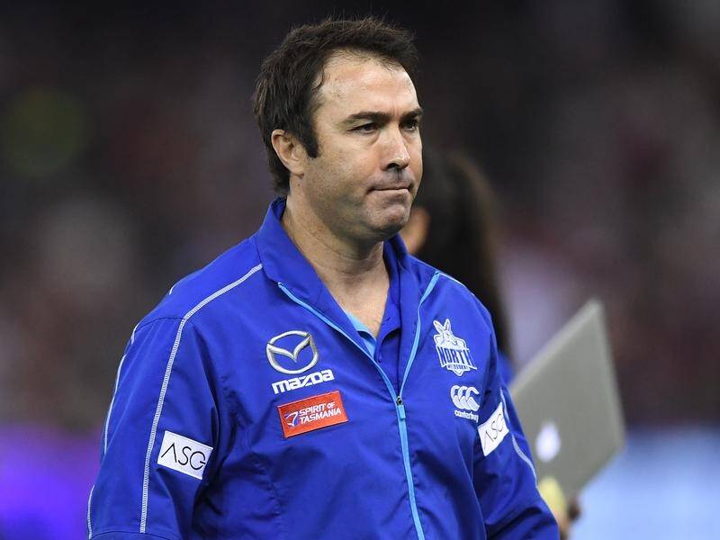 Kangaroos coach Brad Scott says his side has to lift its game at the centre bounce.