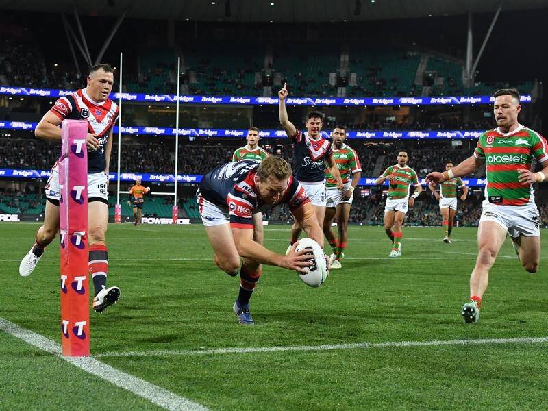 The Sydney Roosters have scored six tries in their 30-6 NRL qualifying final win over South Sydney.