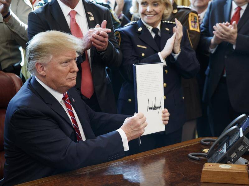 US President Donald Trump has vetoed US lawmakers' measure to end his border emergency declaration.