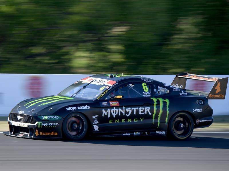Cam Waters (pic) is fuming after tangling again with Chaz Mostert, ending his Bathurst 1000 hopes.