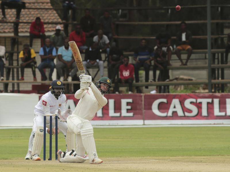 Zimbabwe's Craig Ervine top scored with 85 against Sri Lanka on day two of the first Test.