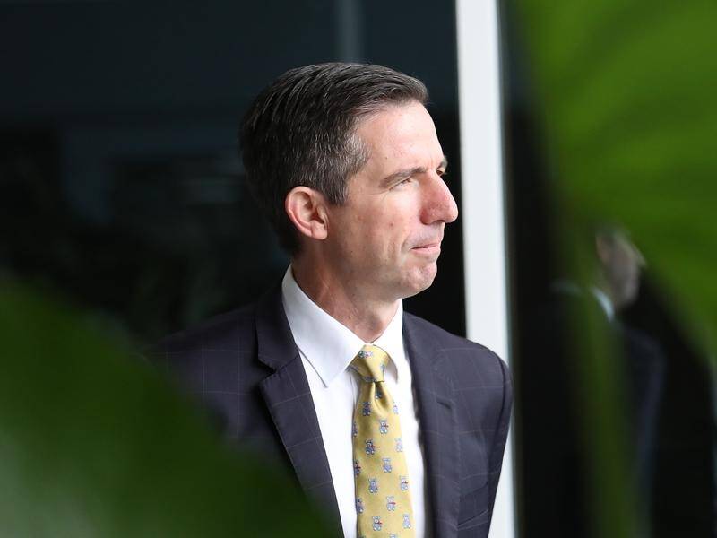 Simon Birmingham denies the former coalition government had contributed to Indo-Pacific tensions. (Jono Searle/AAP PHOTOS)