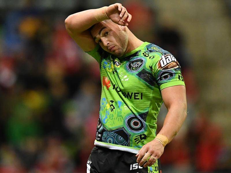 Nick Cotric has been sent off in Canberra's 36-14 NRL thumping of St George Illawarra in Wollongong.