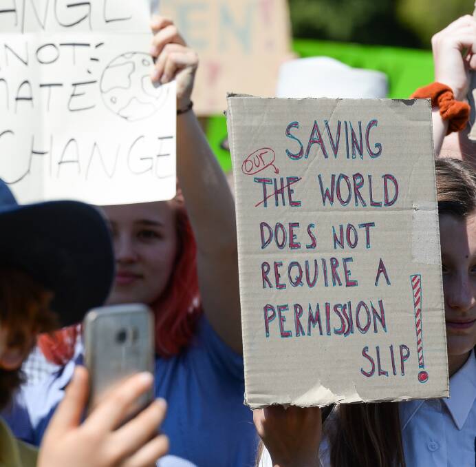 CLIMATE CALL: Australia's youth will participate in another School Strike 4 Climate on September 20. Photo: MARK JESSER
