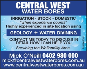 Water Boring CENTRAL WESTWATER BORES IRRIGATION - STOCK - DOME