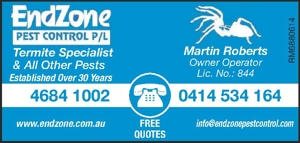 Pest Control Termite Specialist & All Other Pests www.endzone.